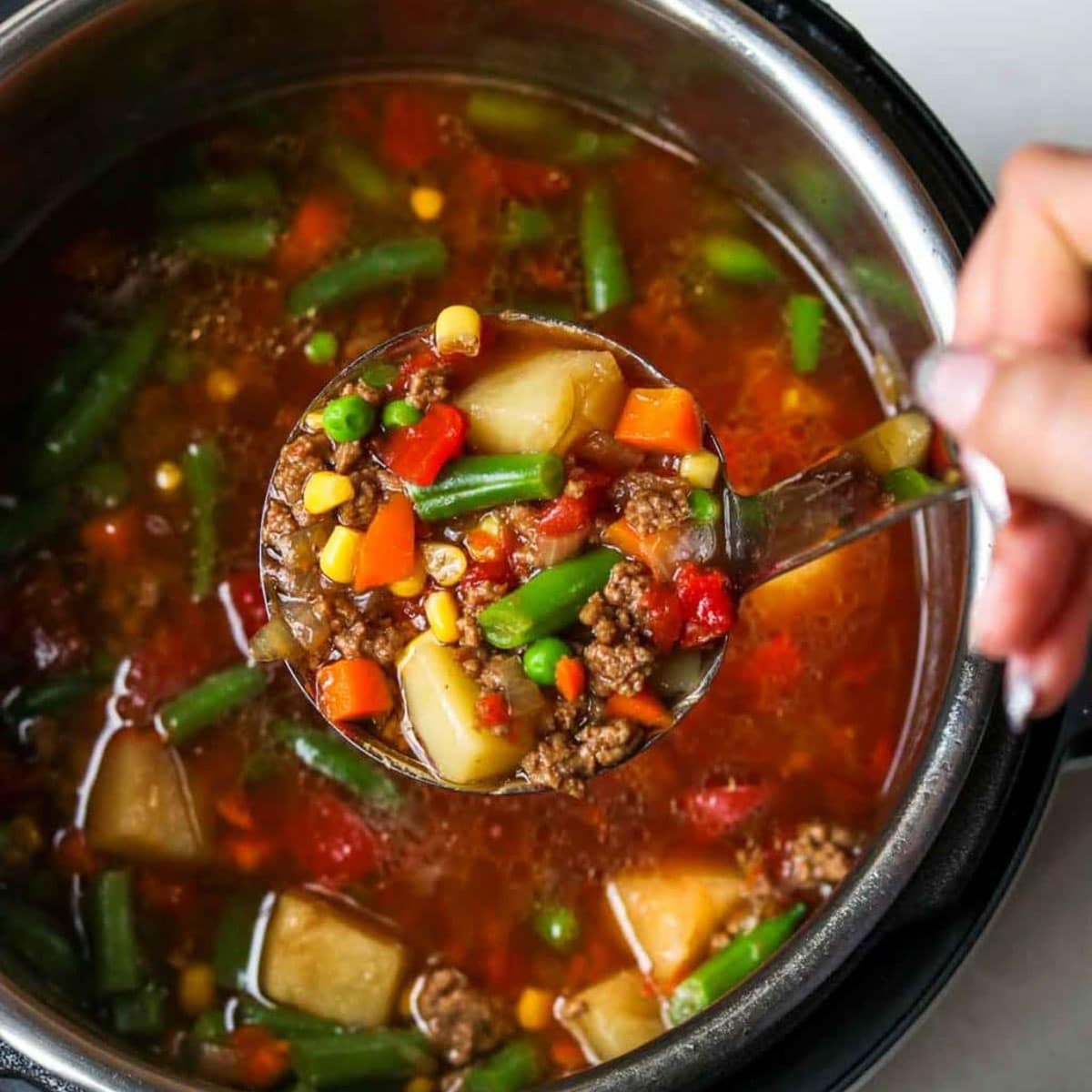 Minute Instant Pot Hamburger Soup: Easy Weeknight Dinner